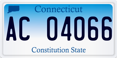 CT license plate AC04066