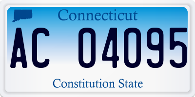 CT license plate AC04095