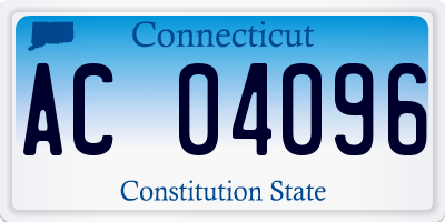 CT license plate AC04096