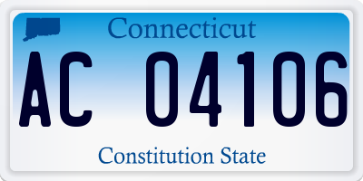 CT license plate AC04106
