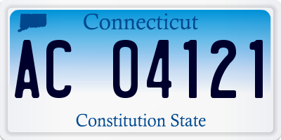 CT license plate AC04121