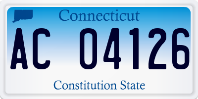 CT license plate AC04126