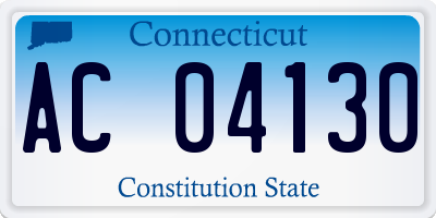 CT license plate AC04130