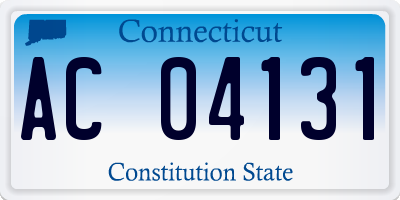 CT license plate AC04131