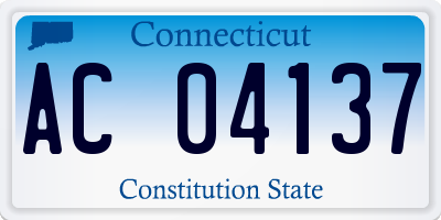 CT license plate AC04137