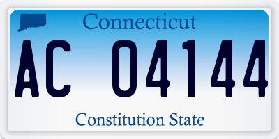 CT license plate AC04144
