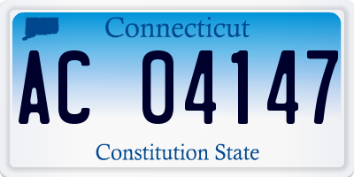 CT license plate AC04147