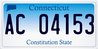 CT license plate AC04153