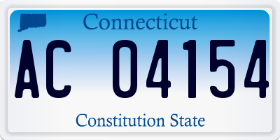 CT license plate AC04154