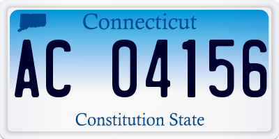 CT license plate AC04156