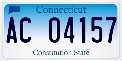 CT license plate AC04157