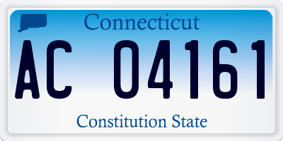 CT license plate AC04161