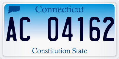 CT license plate AC04162