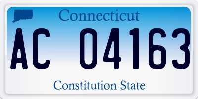 CT license plate AC04163