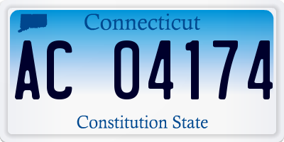 CT license plate AC04174