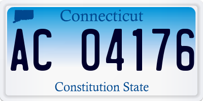 CT license plate AC04176