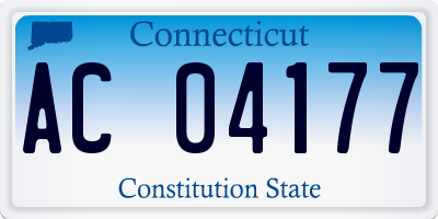 CT license plate AC04177