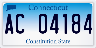 CT license plate AC04184