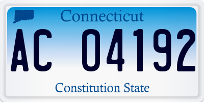 CT license plate AC04192