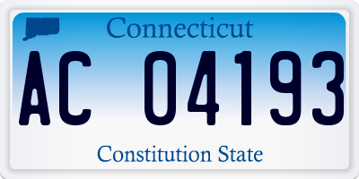 CT license plate AC04193