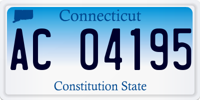 CT license plate AC04195