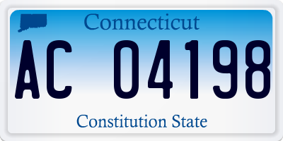 CT license plate AC04198