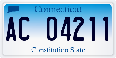 CT license plate AC04211