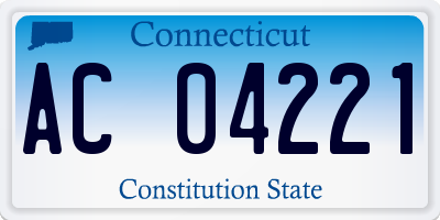 CT license plate AC04221