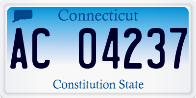 CT license plate AC04237