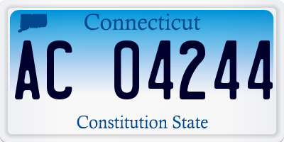 CT license plate AC04244