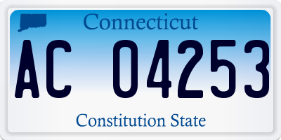 CT license plate AC04253