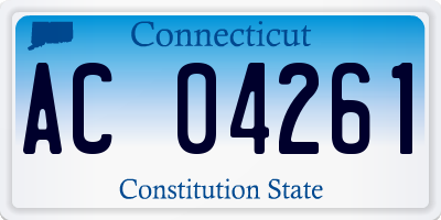 CT license plate AC04261