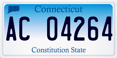 CT license plate AC04264