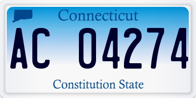 CT license plate AC04274