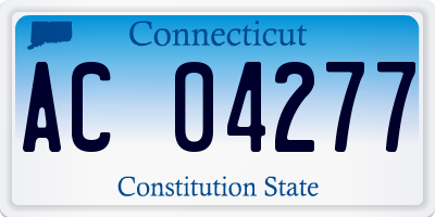 CT license plate AC04277