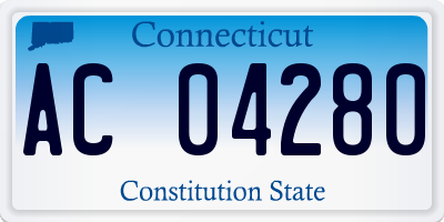 CT license plate AC04280