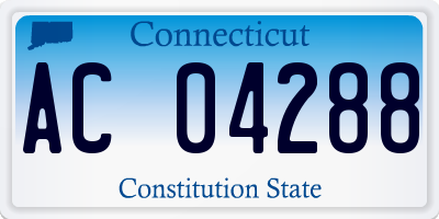 CT license plate AC04288