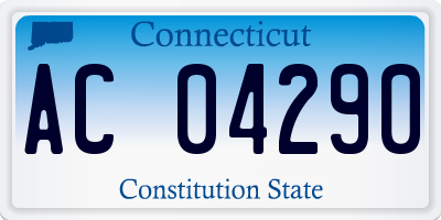 CT license plate AC04290