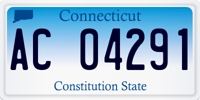 CT license plate AC04291