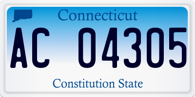 CT license plate AC04305