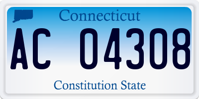 CT license plate AC04308