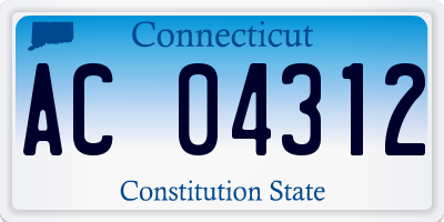 CT license plate AC04312
