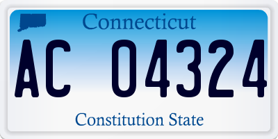 CT license plate AC04324