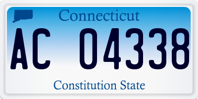 CT license plate AC04338