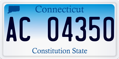 CT license plate AC04350