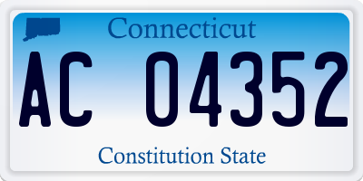 CT license plate AC04352