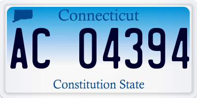 CT license plate AC04394