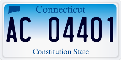 CT license plate AC04401