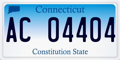 CT license plate AC04404