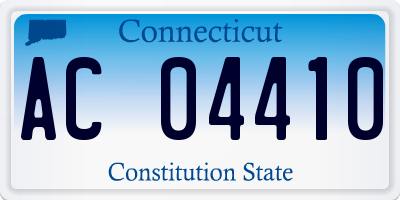 CT license plate AC04410